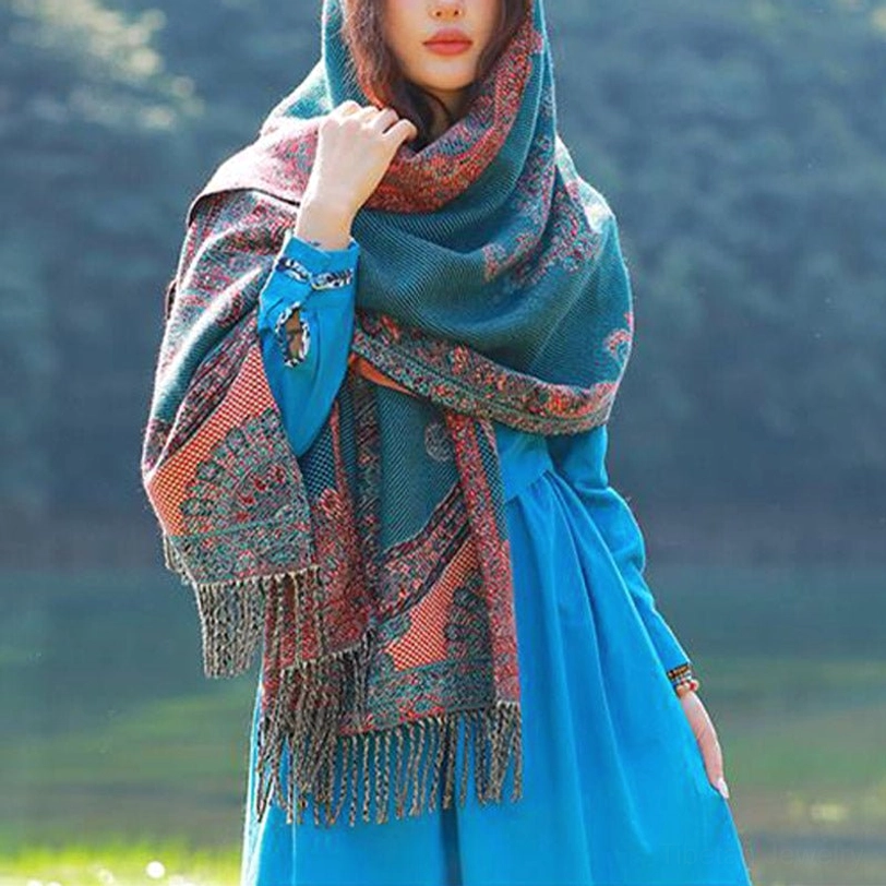 Tibetan paisley shawl packaged gift presentation for special occasions