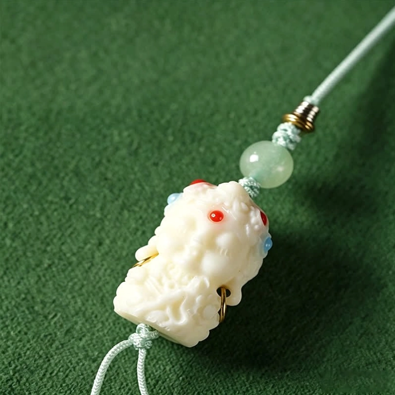 White bodhi seed 108 bead Tibetan mala with premium elastic string for daily spiritual practice
