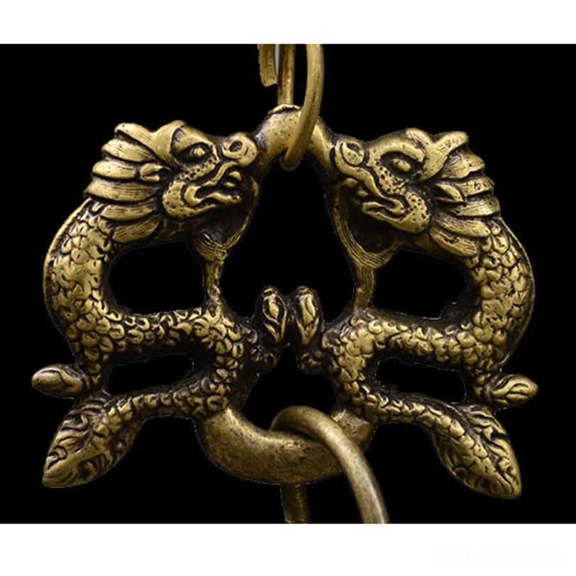 Handcrafted Tibetan copper wind chime bell sustainable eco-friendly material close-up texture