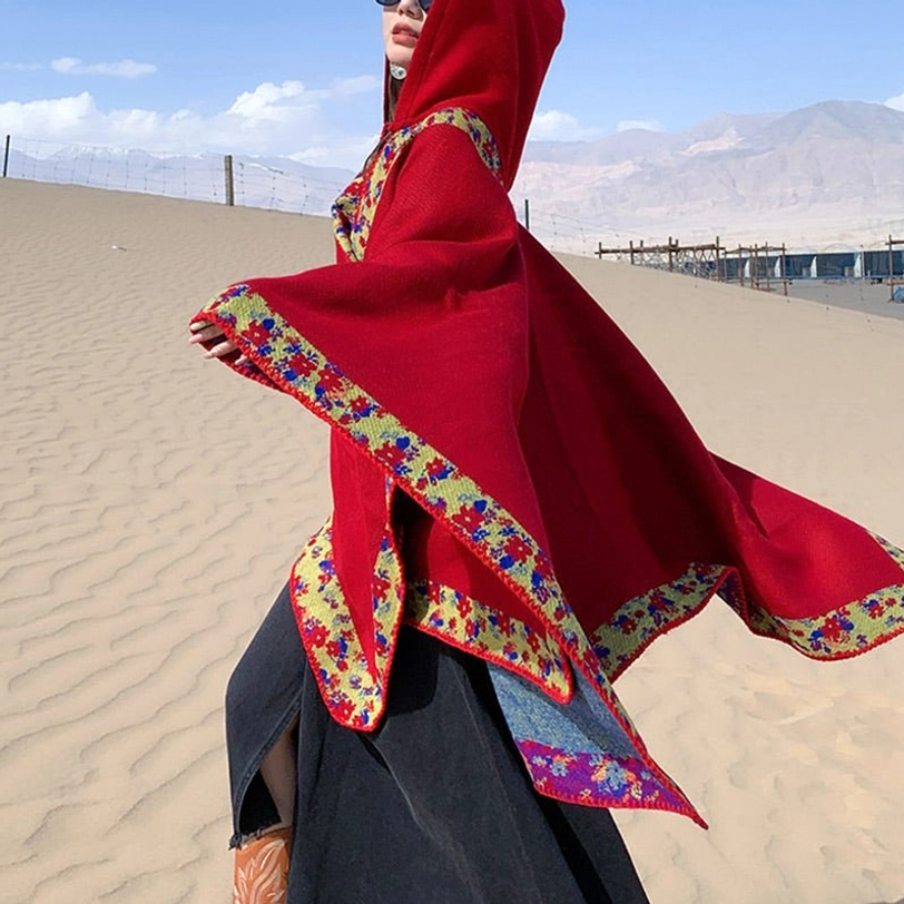 Tibetan wrap shawl packed in travel luggage showing compact portability for travelers and adventurers