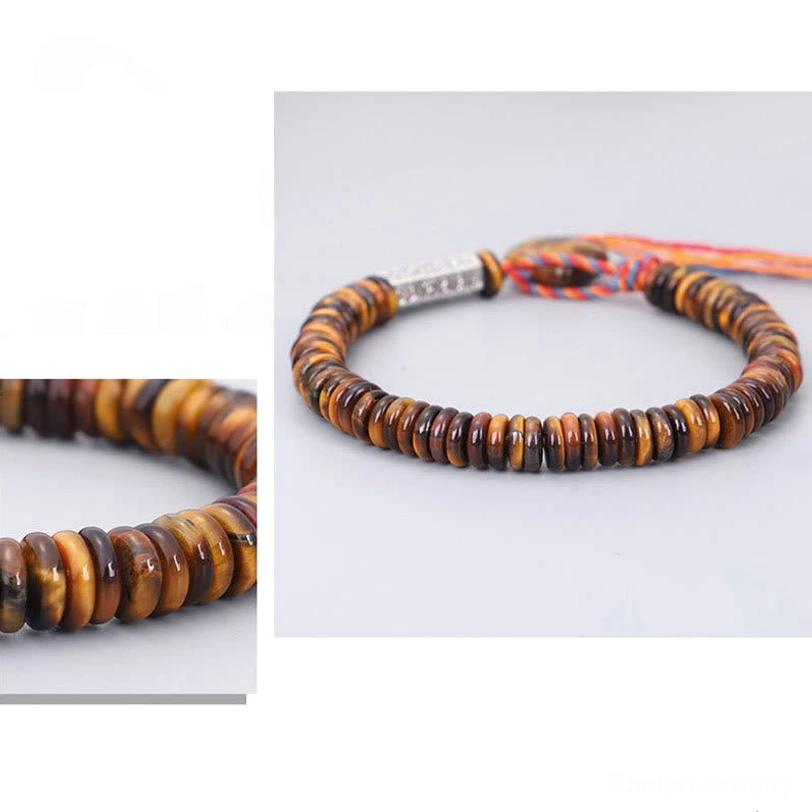Tiger eye stone beads detailed macro view showing uniform polished surface and natural golden striped pattern