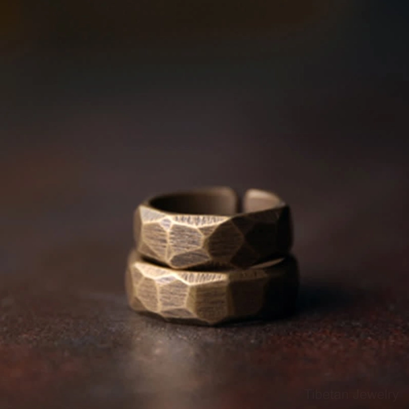 Tibetan copper ring unisex adjustable all sizes fit spiritual practice