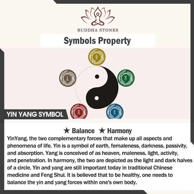 Yin Yang symbol spiritual meaning infographic, ancient balance and harmony philosophy in Feng Shui tradition