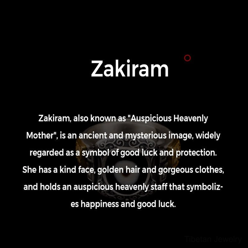 Zakiram goddess of wealth and protection deity - Tibetan Buddhist symbol representing prosperity, courage, and spiritual guardianship