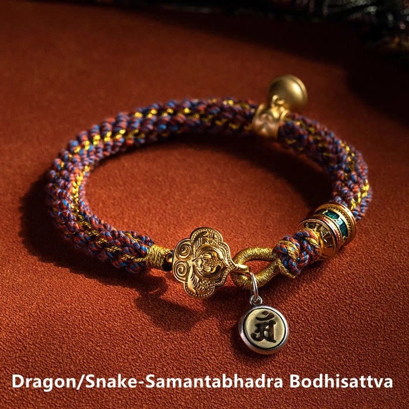 Zodiac natal Buddha sterling silver bracelet sizing guide showing three wrist circumference options